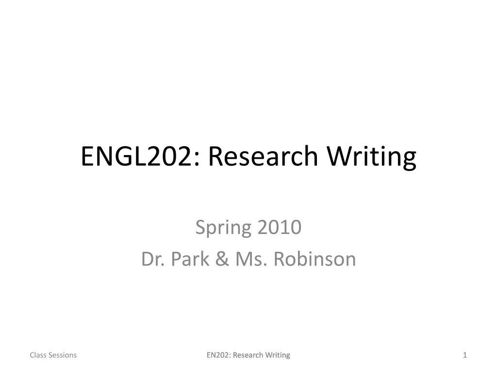 engl202 research writing
