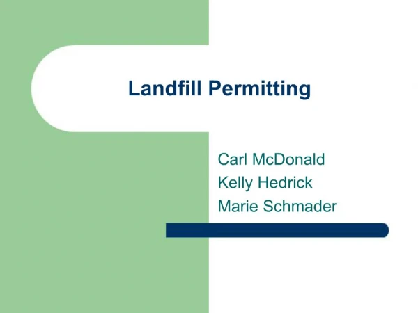 Landfill Permitting