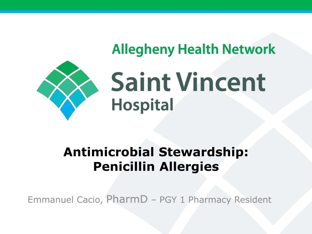 antimicrobial stewardship penicillin allergies