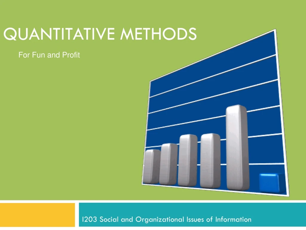 quantitative methods