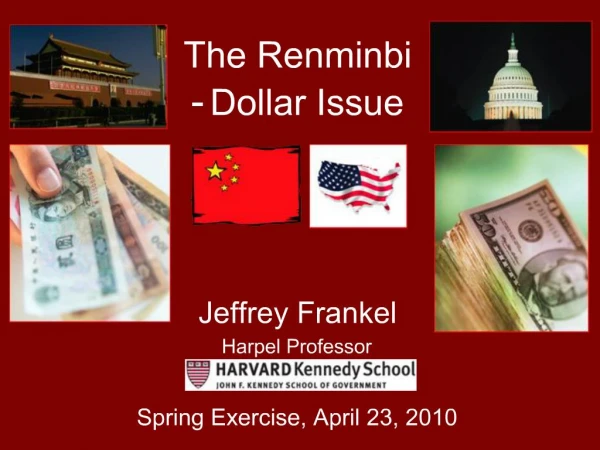 The Renminbi - Dollar Issue