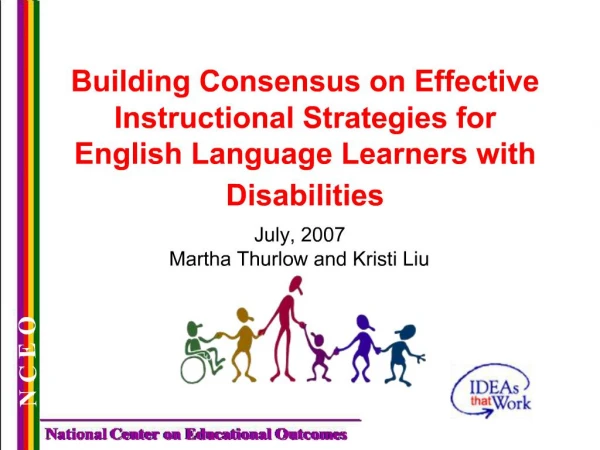 Building Consensus on Effective Instructional Strategies for English Language Learners with Disabilities