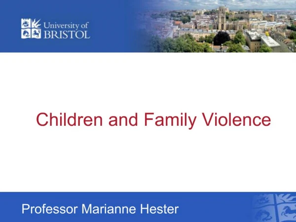 Children and Family Violence