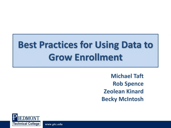 Best Practices for Using Data to Grow Enrollment