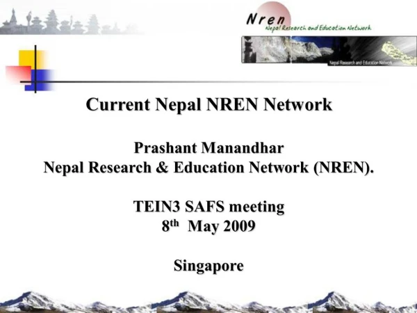 Research and Education Network Nepal: Challengesprospects