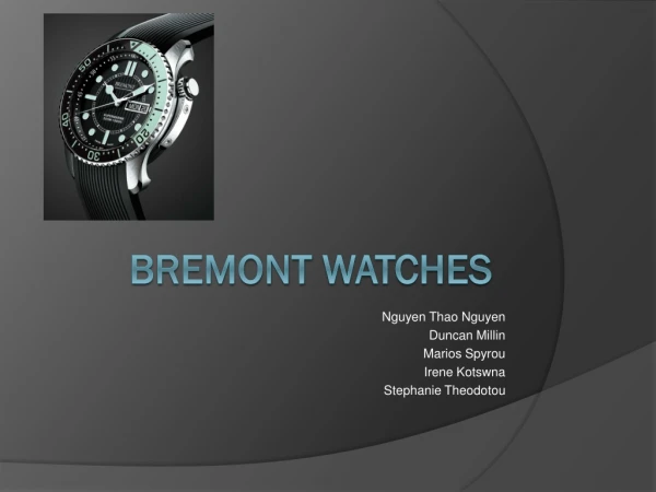 Bremont watches