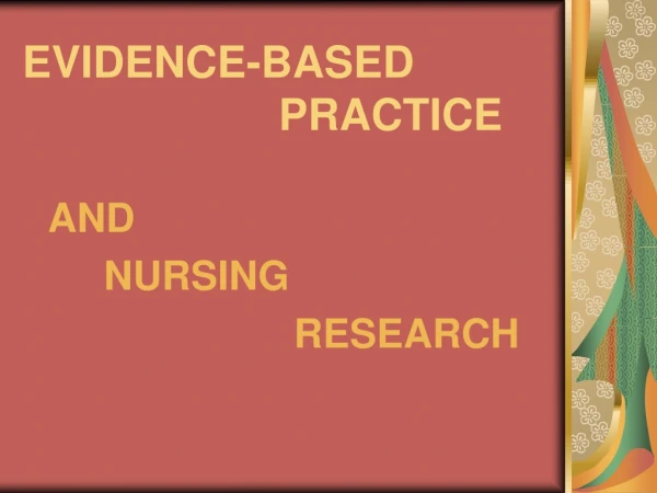 evidence based practice