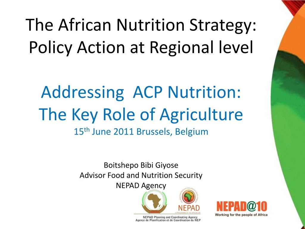 the african nutrition strategy policy action