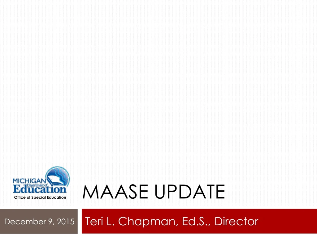 maase update