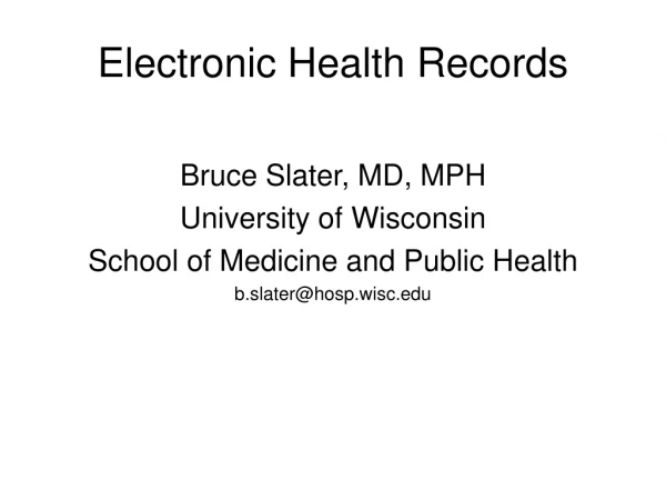 electronic health records