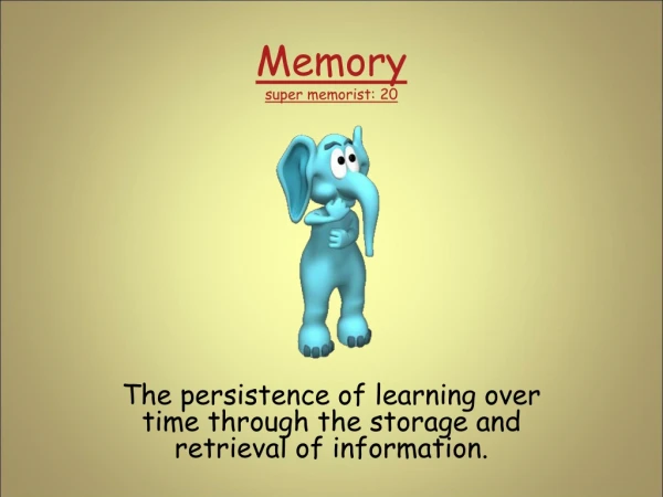 Memory super memorist: 20