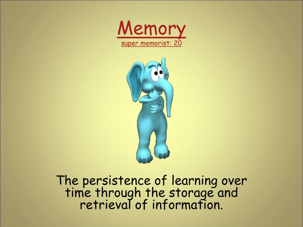 memory super memorist 20