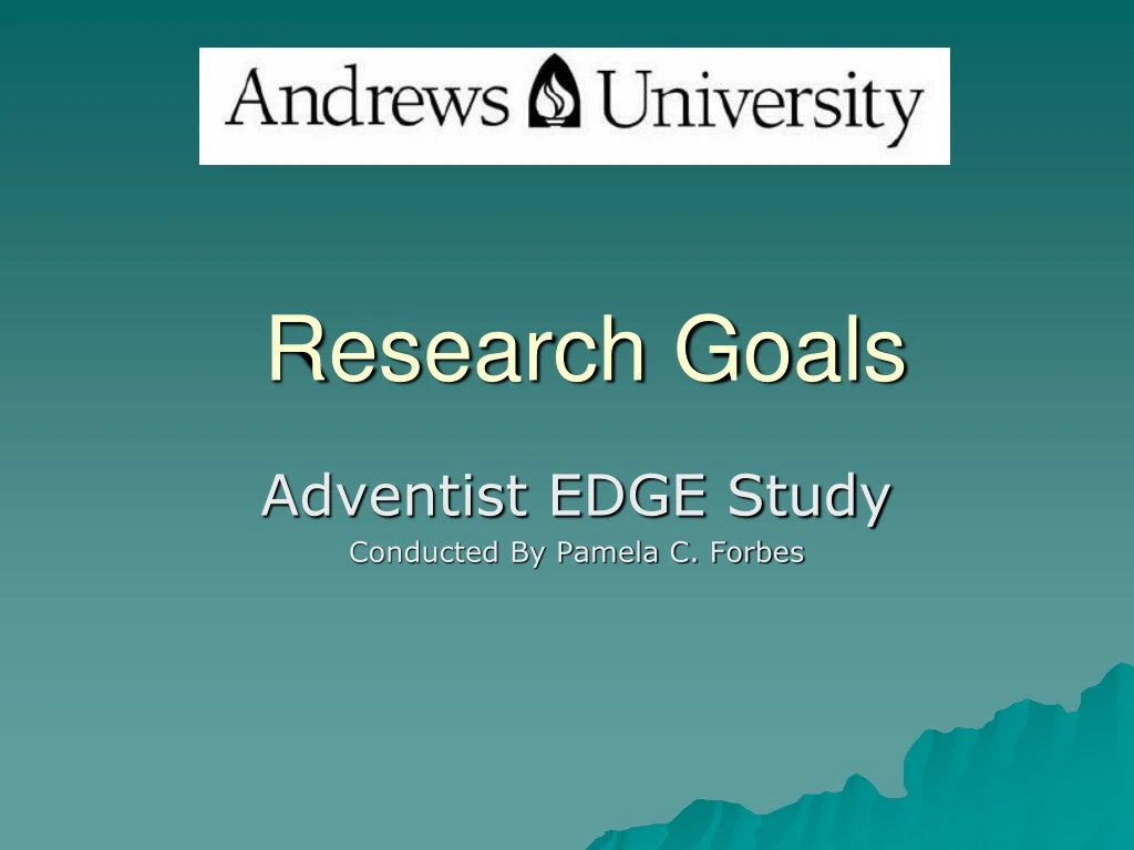 research goals