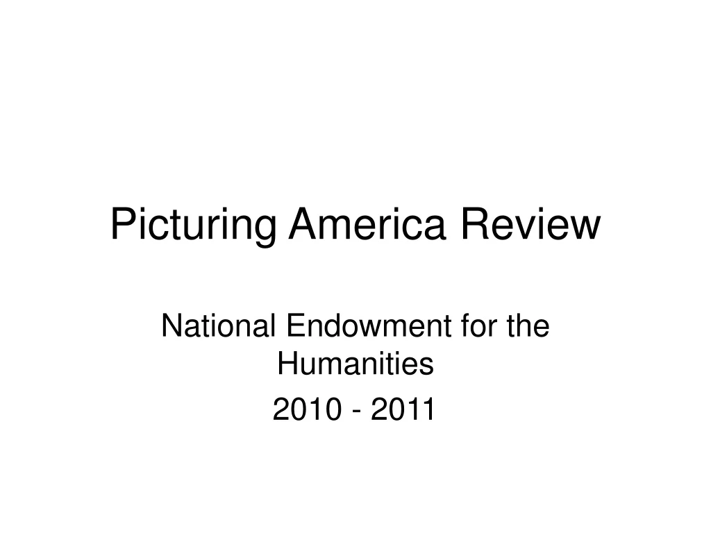 picturing america review
