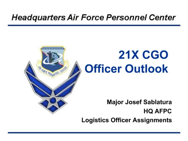 21X CGO Officer Outlook