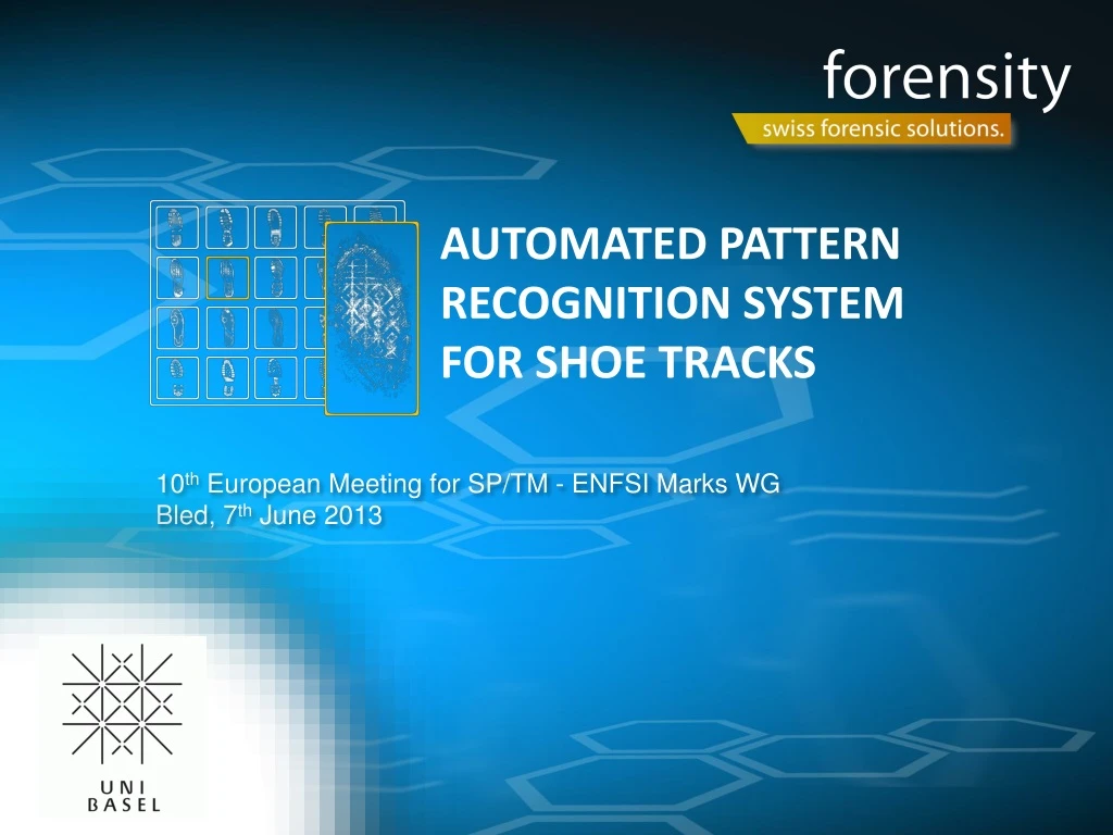automated pattern recognition system for shoe