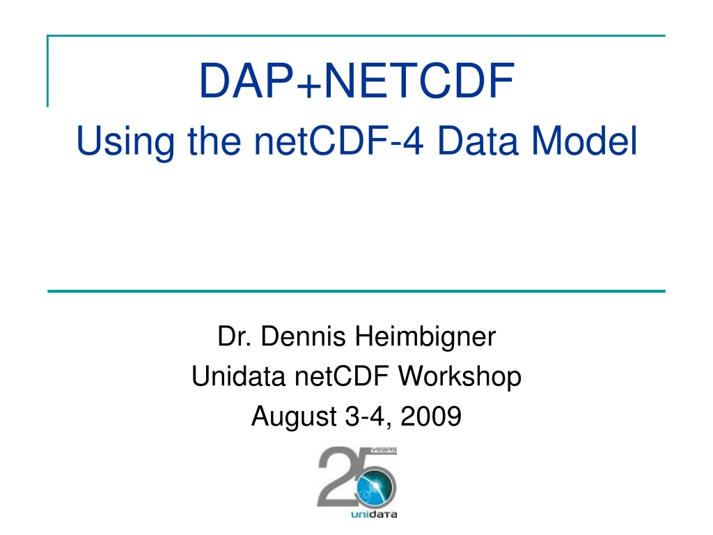 dap netcdf using the netcdf 4 data model