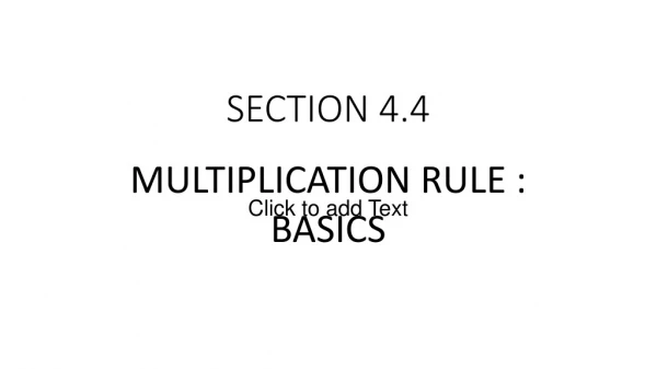 SECTION 4.4