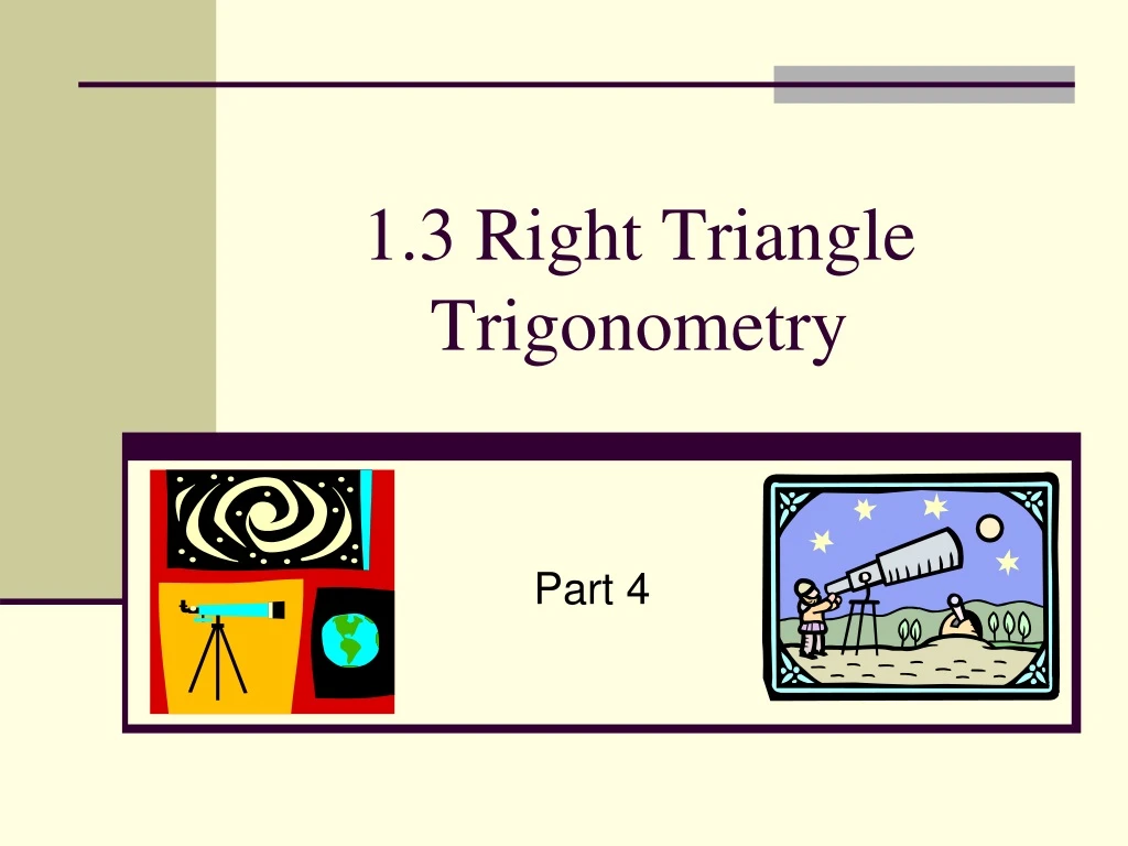 1 3 right triangle trigonometry