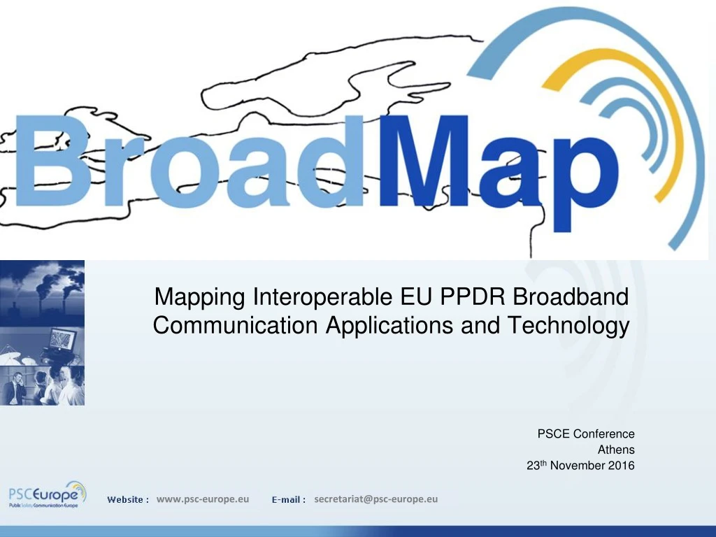 broadmap mapping interoperable eu ppdr broadband communication applications and technology