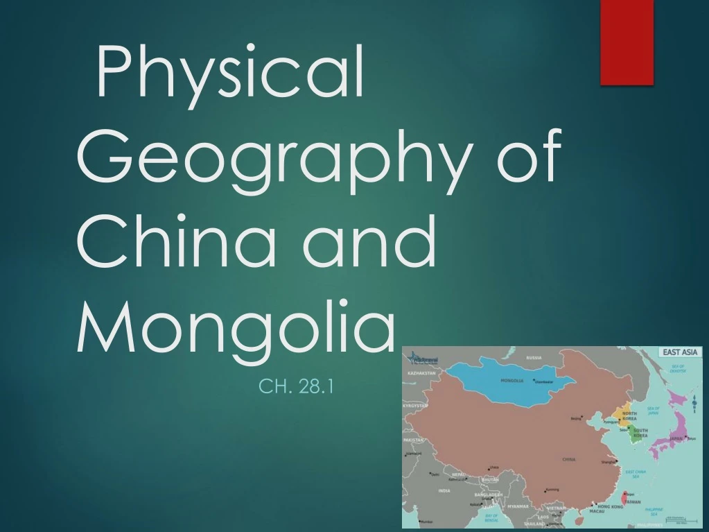 physical geography of china and mongolia