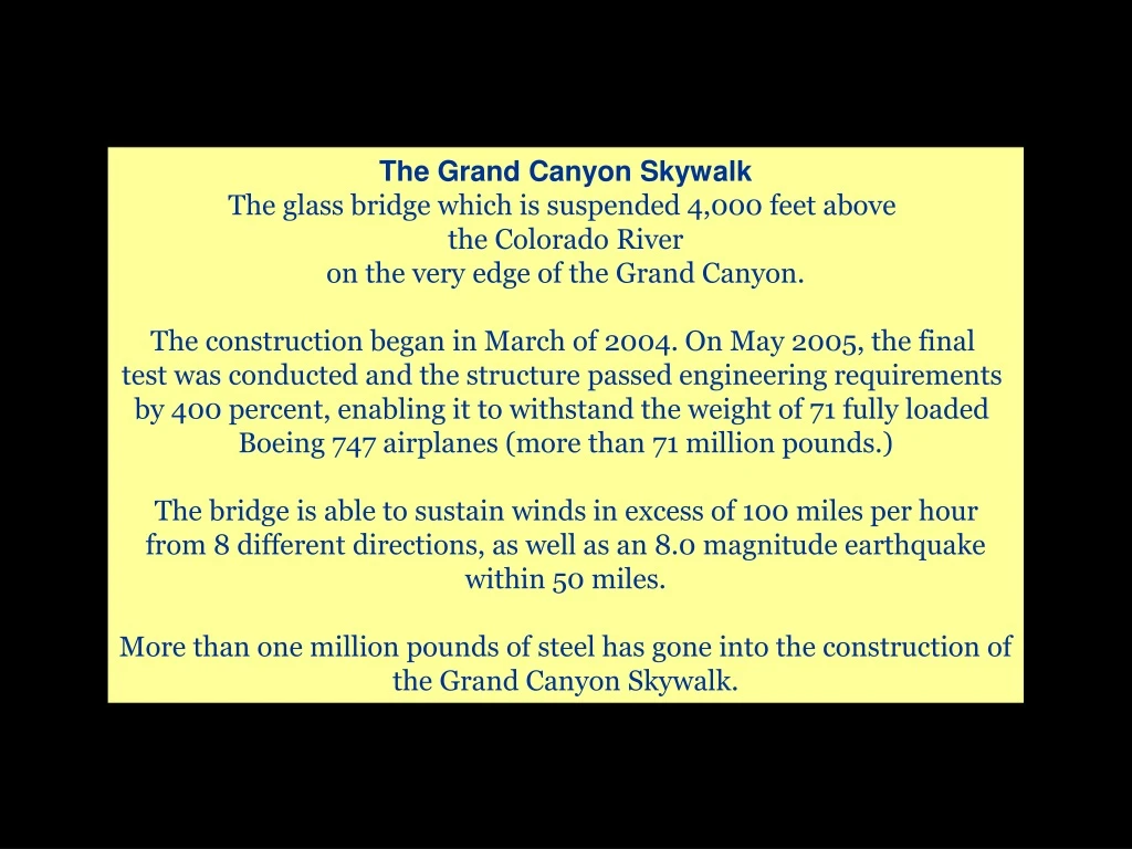 the grand canyon skywalk the glass bridge which