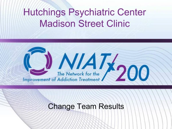 Hutchings Psychiatric Center Madison Street Clinic
