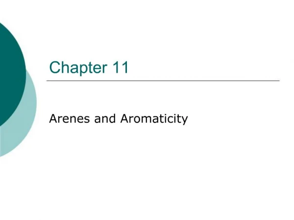 Arenes and Aromaticity