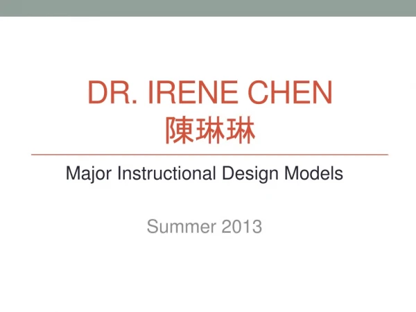 Dr. Irene Chen ???