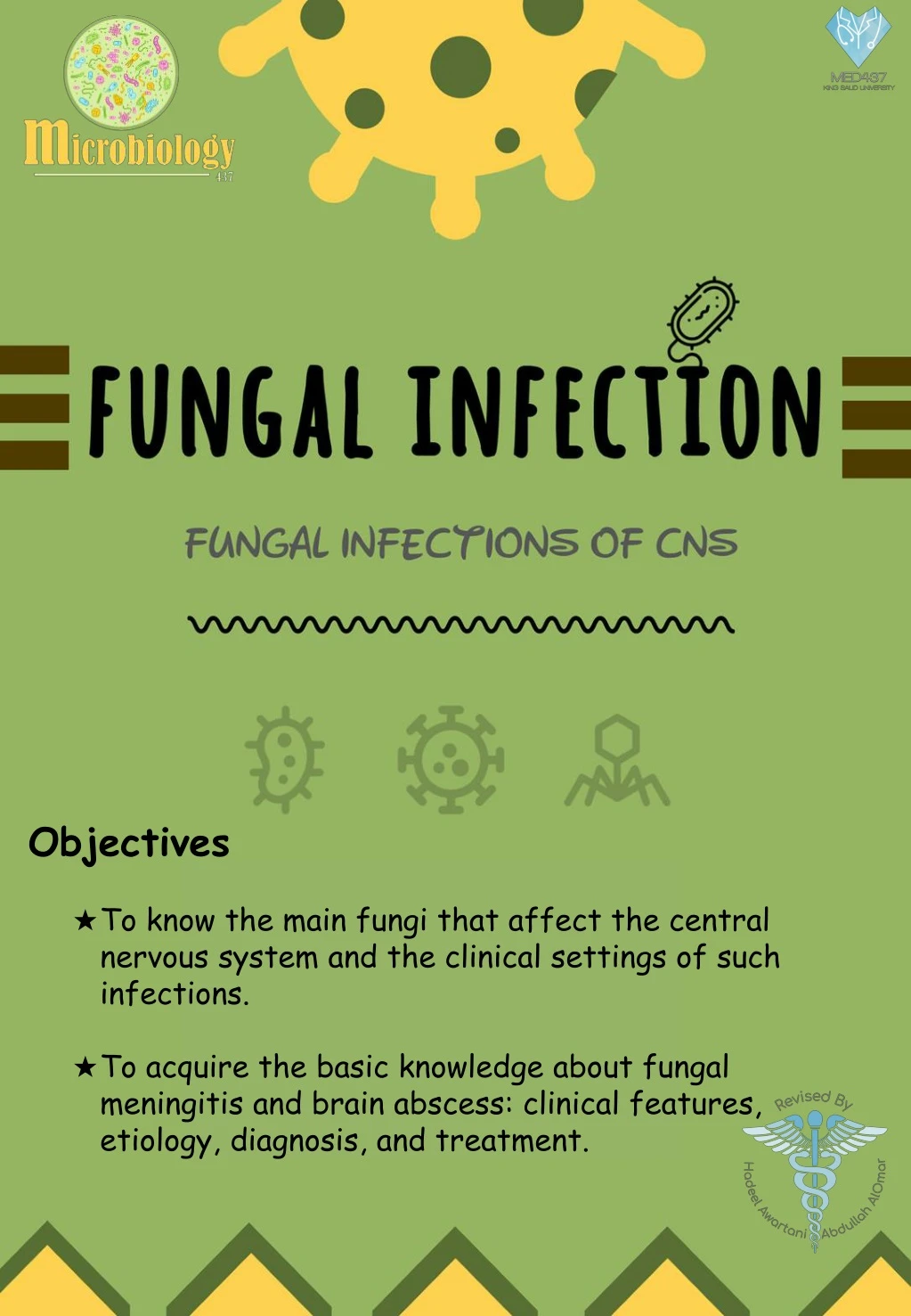 objectives to know the main fungi that affect