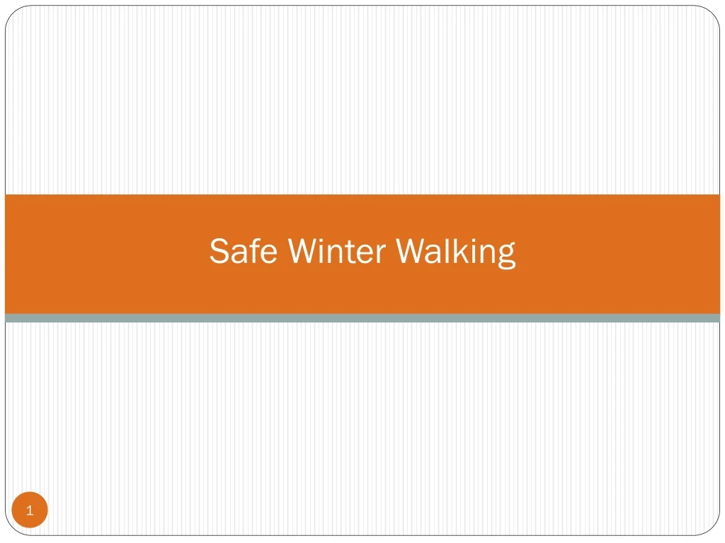 safe winter walking