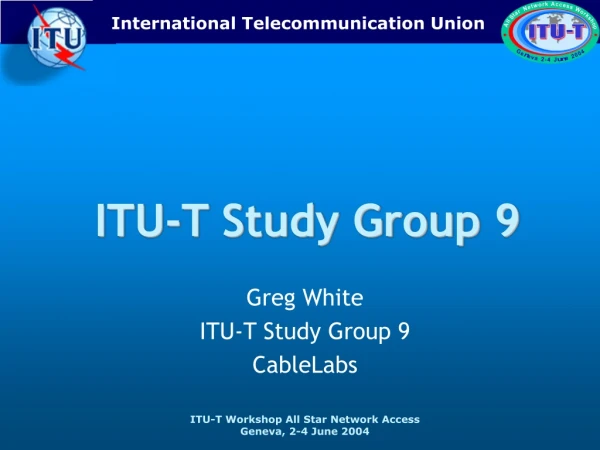 ITU-T Study Group 9