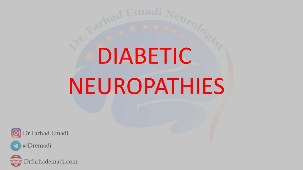 diabetic neuropathies