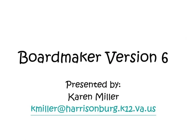 Boardmaker Version 6