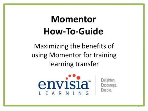 Momentor How-To-Guide