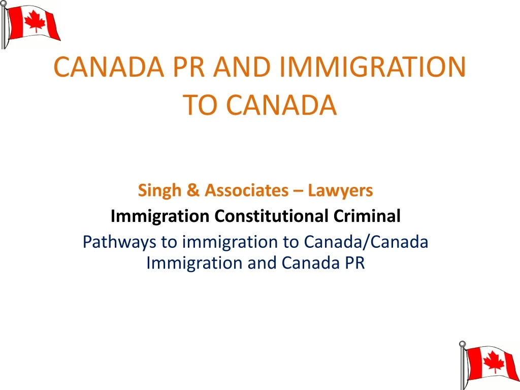 canada pr and immigration to canada