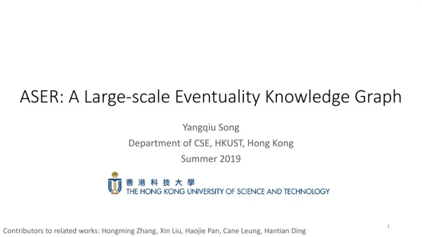 ASER: A Large-scale Eventuality Knowledge Graph