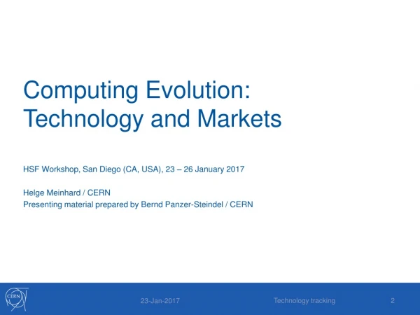 Computing Evolution: Technology and Markets