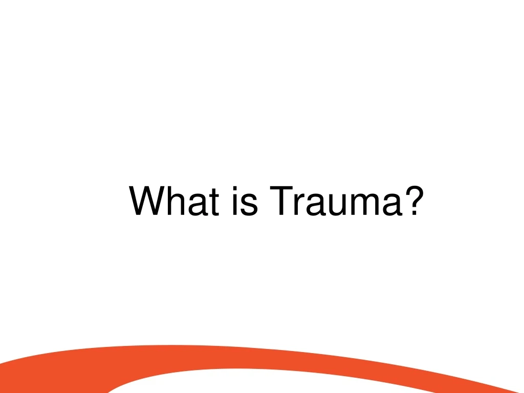 what is trauma