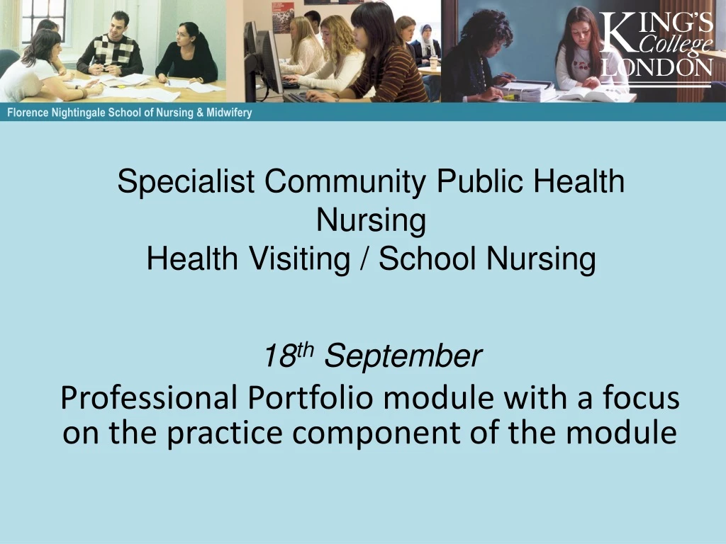 specialist community public health nursing health visiting school nursing