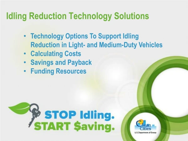 Idling Reduction Technology Solutions