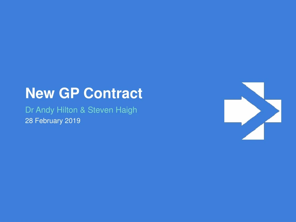new gp contract