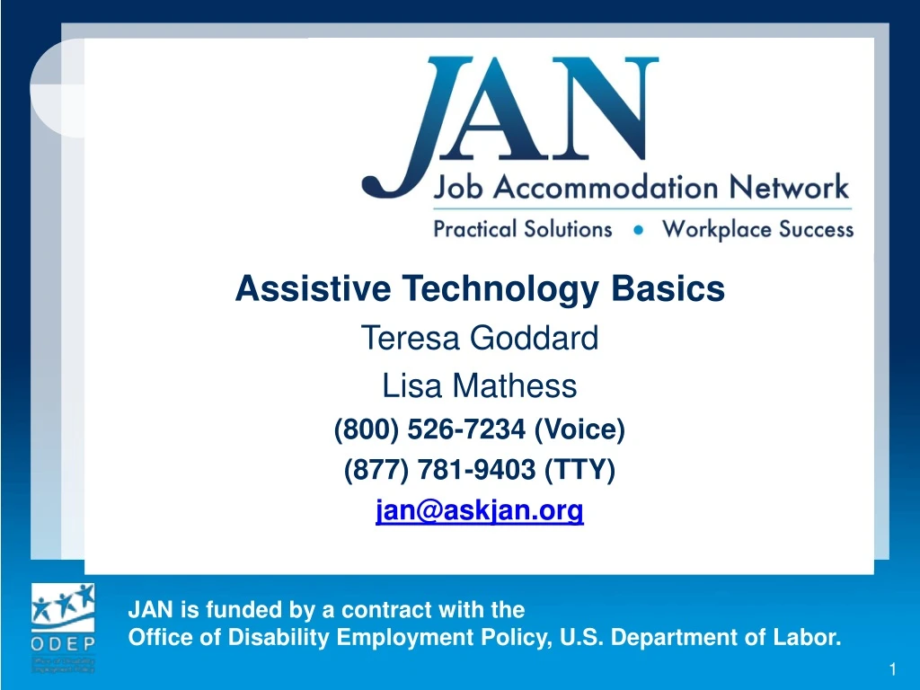 assistive technology basics teresa goddard lisa