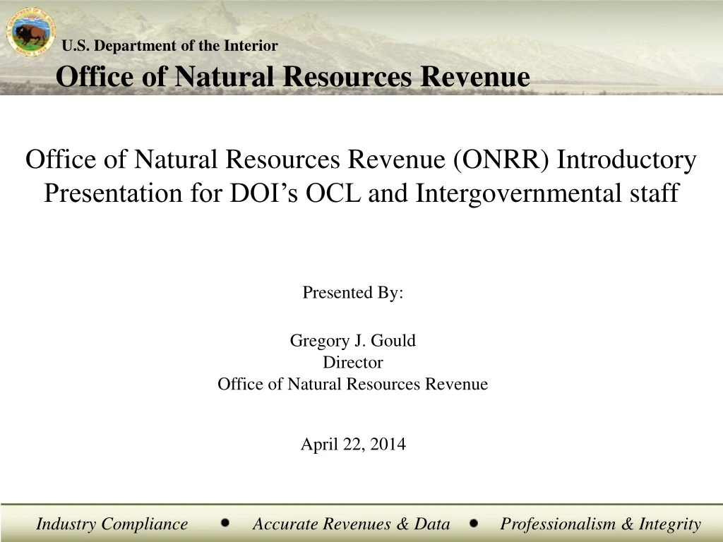 office of natural resources revenue onrr