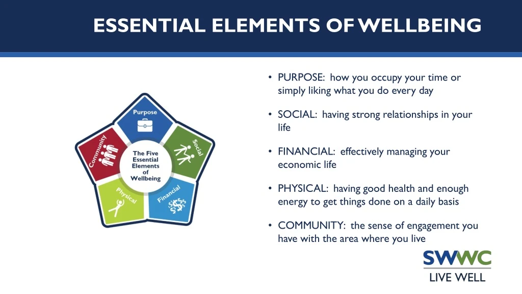 essential elements of wellbeing