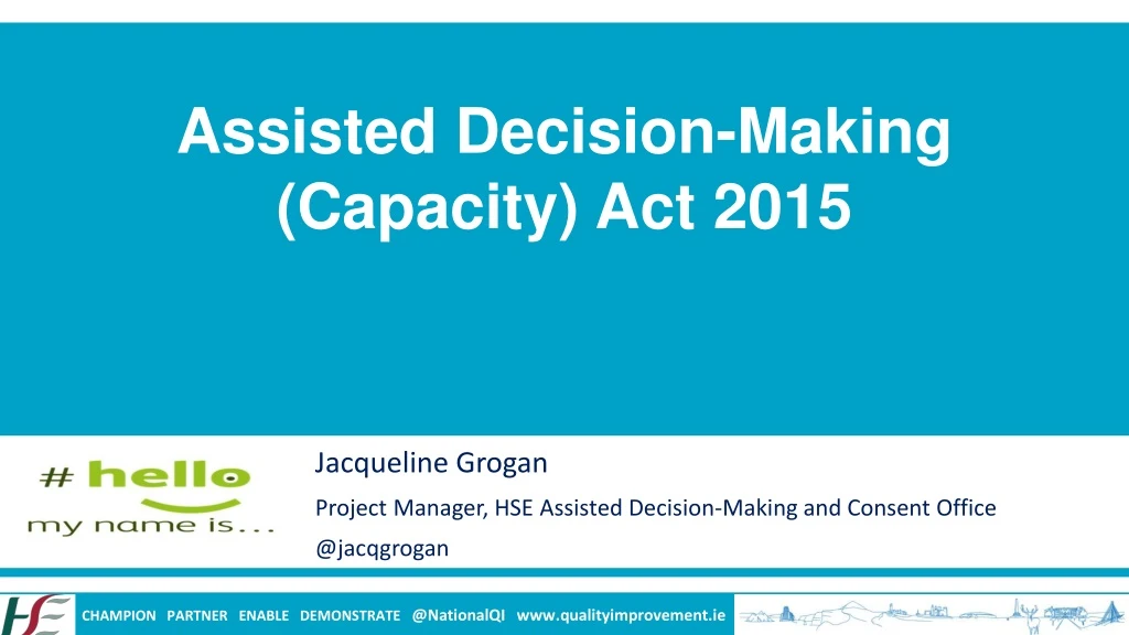 assisted decision making capacity act 2015