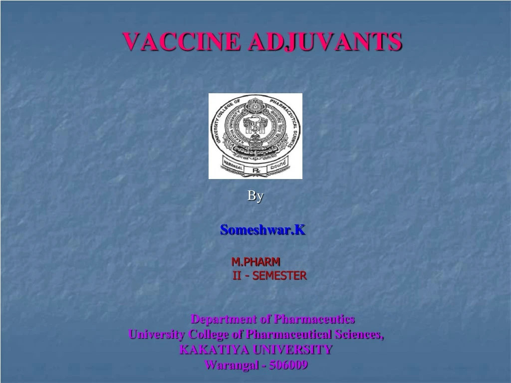 vaccine adjuvants