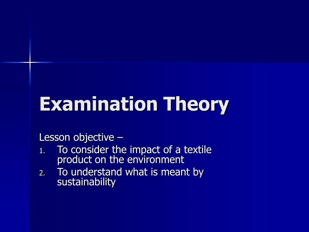 examination theory