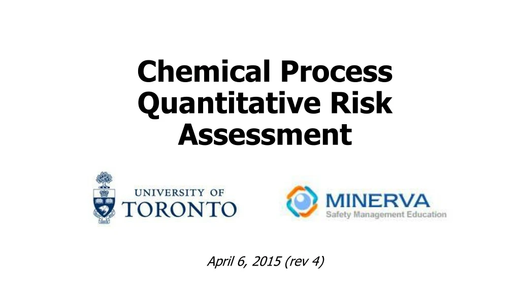chemical process quantitative risk assessment