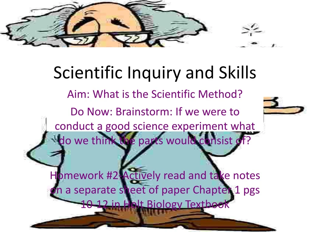 scientific inquiry and skills